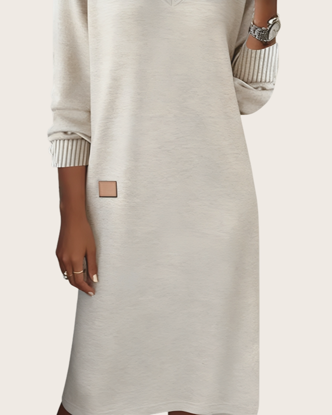 ÉLIANE | Robe Midi en Maille Douce